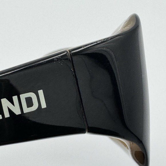 Fendi FS 320 Sunglasses Frames ONLY Black Tortoise 55-13 018 Italy READ - Picture 6 of 6